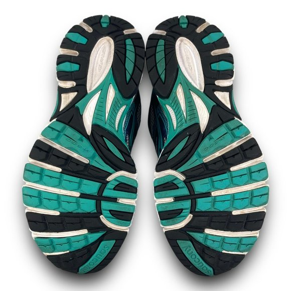 Saucony Cohesion 9 Running Shoes S15262-1 Mesh Low Top Silver Teal Women 8.5 - Picture 8 of 9